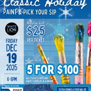 Classic Holiday Paint & Pick Your Sip - December 19, 2025